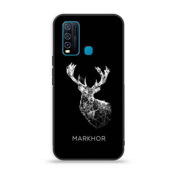 Vivo Y50 - Markhor Design 4  - Premium Metal Printed soft Bumper shock Proof Case CS-30488