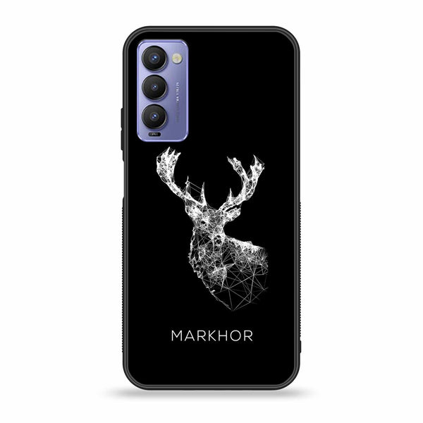 Tecno Camon 18 Markhor Design 4 Premium Printed Glass soft Bumper shock Proof Case CS-20188