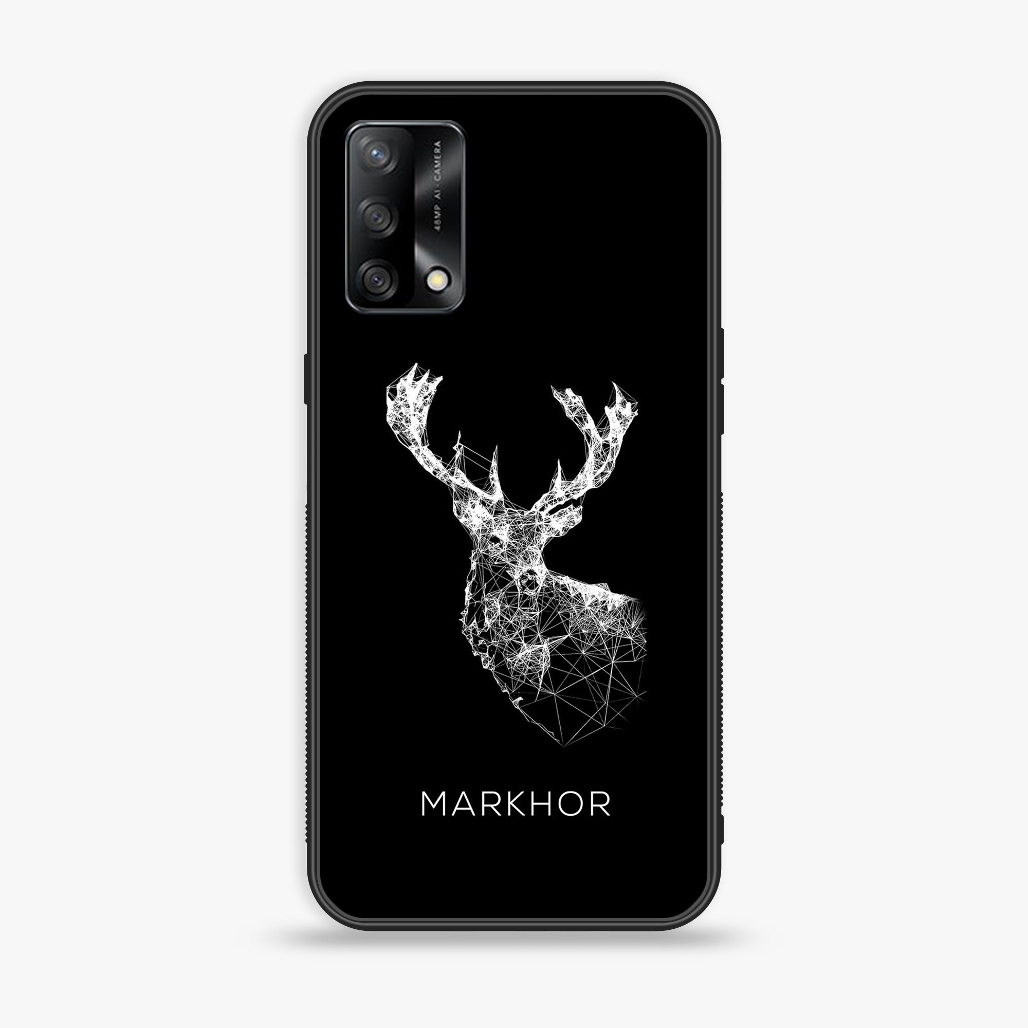 Oppo F19s  - Markhor Series - Premium Metal Printed soft Bumper shock Proof Case