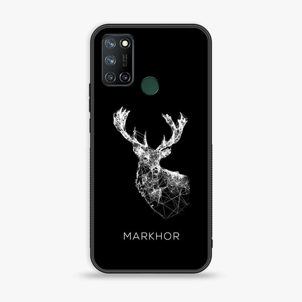 Realme 7i /Realme C17 -  Markhor  Design 4 - Premium Printed Glass soft Bumper shock Proof Case  CS-30085
