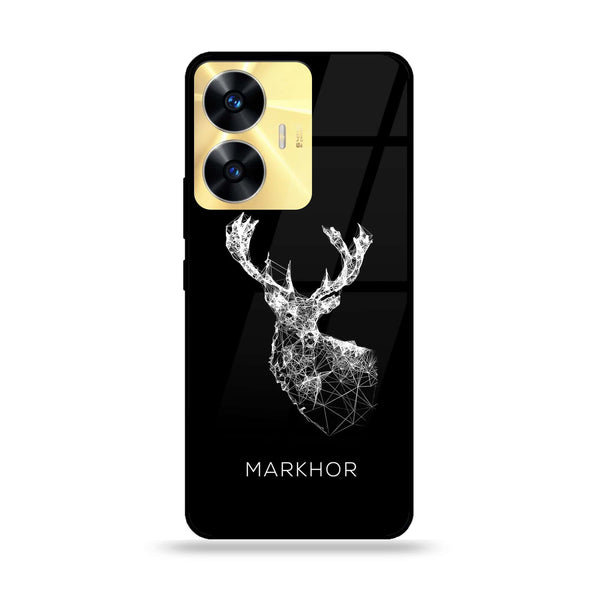 Realme C55 - Markhor  Design 4 - Premium Printed Glass soft Bumper shock Proof Case CS-32621