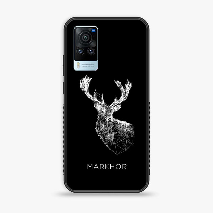 Vivo X60 Pro - Markhor  Design 4 - Premium Printed Glass soft Bumper shock Proof Case  CS-25725