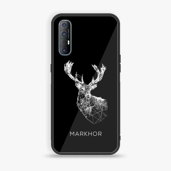 Oppo Reno 3 Pro 5g/Find X2 - Markhor Design 4- Premium Printed Glass soft Bumper shock Proof Case CS-11202