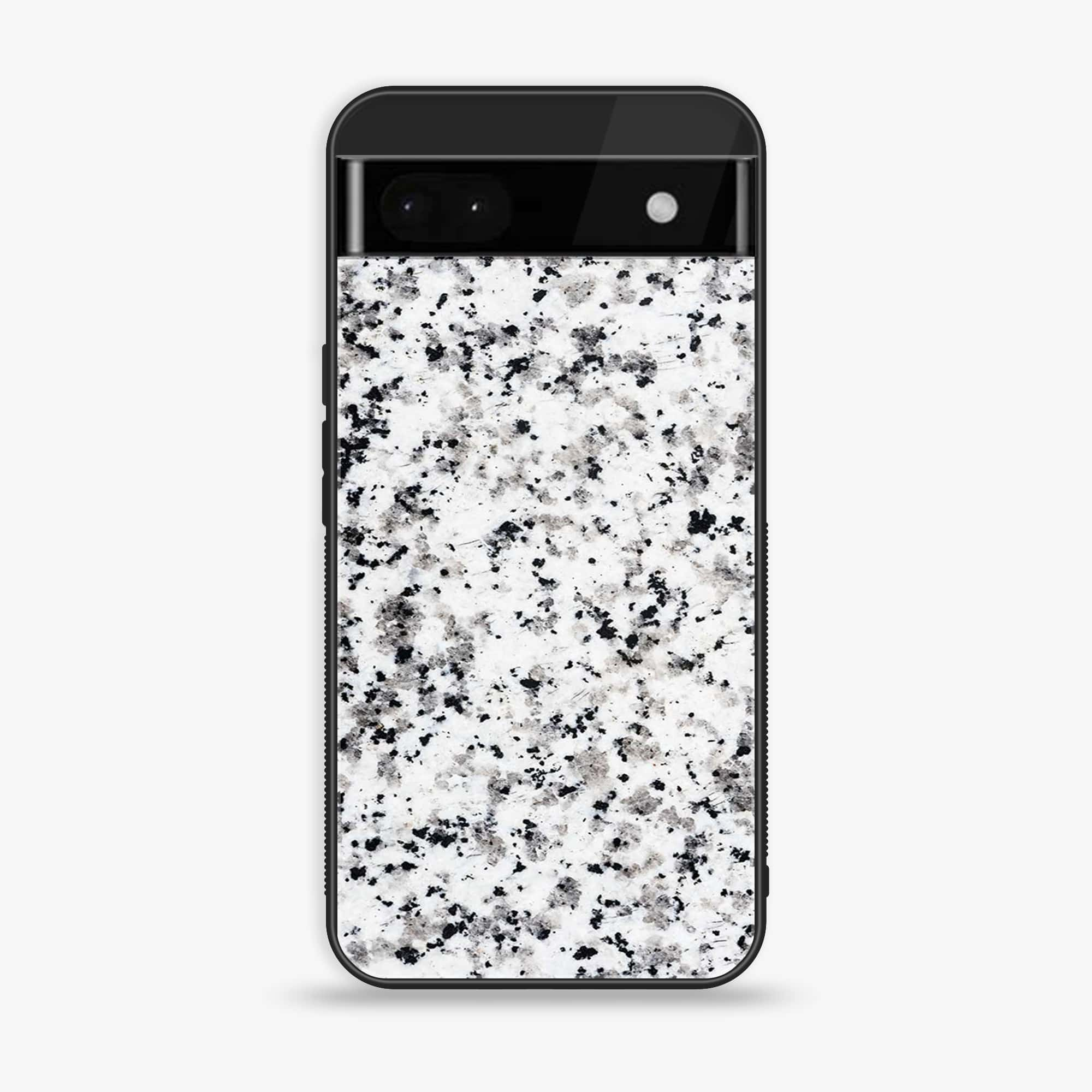 Google Pixel 6A - White Marble Series - Premium Printed Glass soft Bumper shock Proof Case