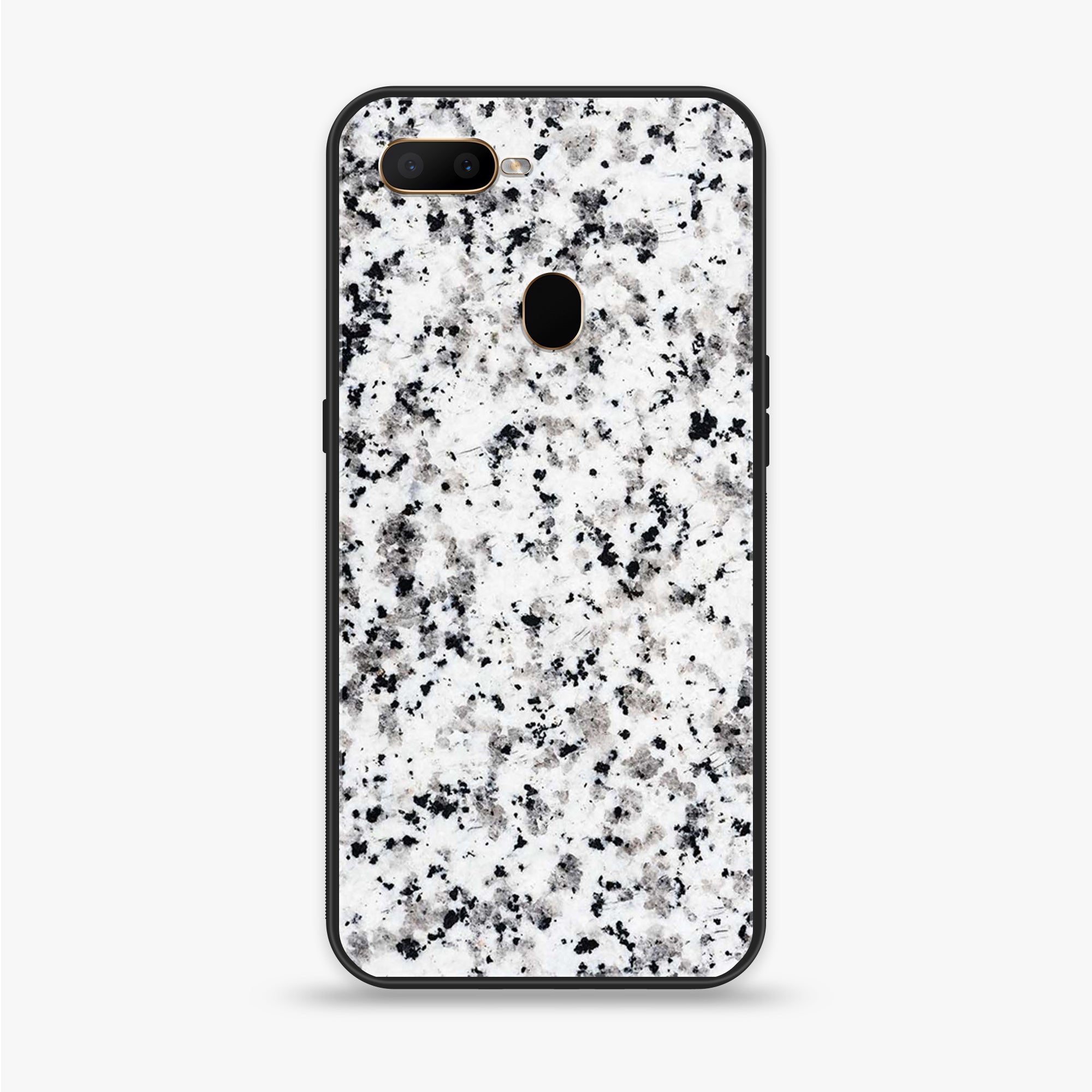 Oppo A12  - White Marble Series - Premium Printed soft Bumper shock Proof Case