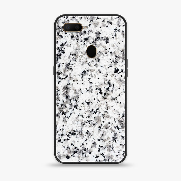 Oppo F9 - White Marble Series - Premium Printed Glass soft Bumper shock Proof Case