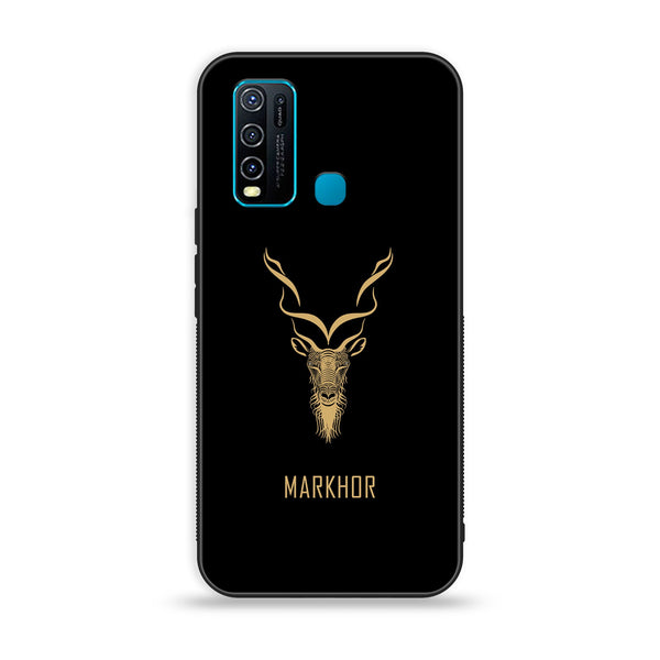 Vivo y30 / y50 4g - Markhor Design 3 - Premium Printed Glass soft Bumper shock Proof Case CS-27108