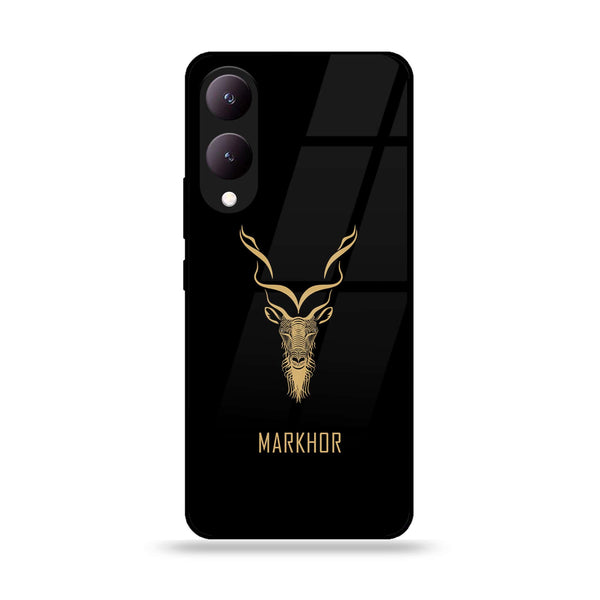 Vivo Y17S - Markhor Design 3 - Premium Printed Glass soft Bumper shock Proof Case CS-25456 CS-26344