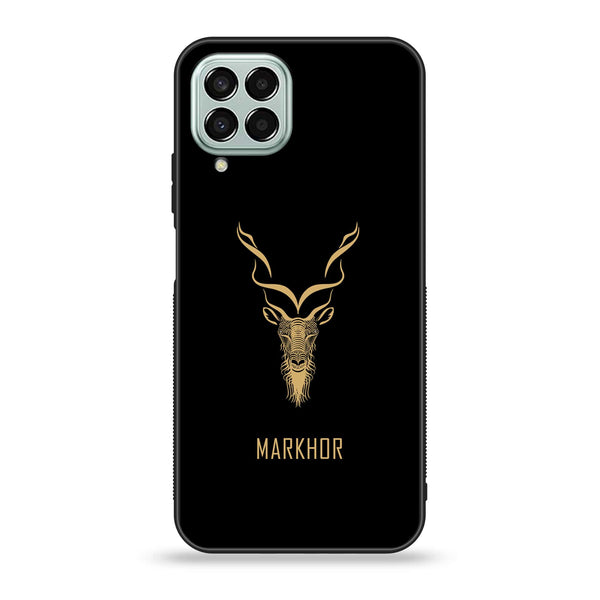 Samsung Galaxy M33 - Markhor Design 3 - Premium Printed Glass soft Bumper shock Proof Case CS-7518