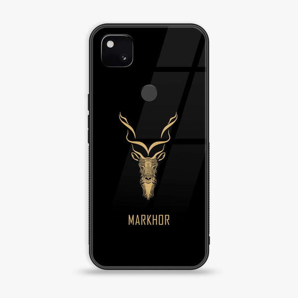 Google Pixel 4A 4G - Markhor Design 3 - Premium Metal Printed soft Bumper Shock Proof Case CS-24884