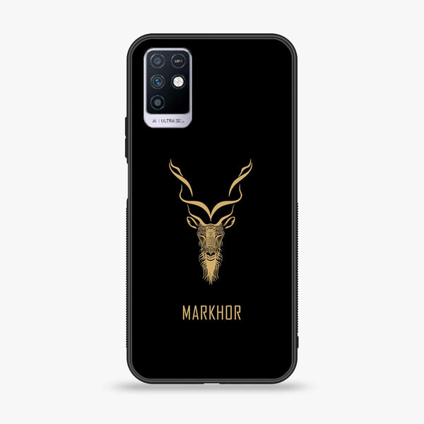 Infinix Note 10 Markhor series  Design 3 Premium Printed Glass soft Bumper shock Proof Case CS-19425