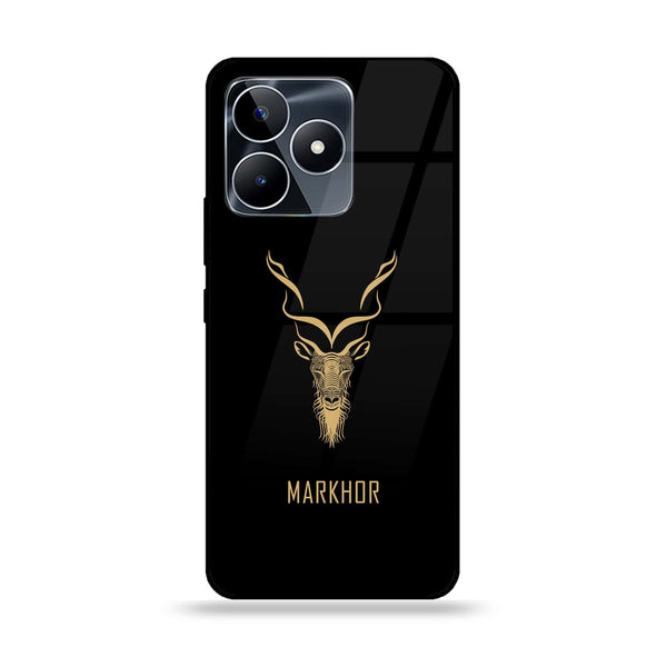 Realme C51/C53 - Markhor Design 3 - Premium Printed Glass soft Bumper shock Proof Case CS-19844