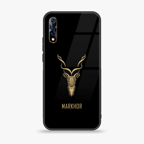 Vivo S1 - Markhor Design 3 - Premium Printed Glass soft Bumper shock Proof Case  CS-39013