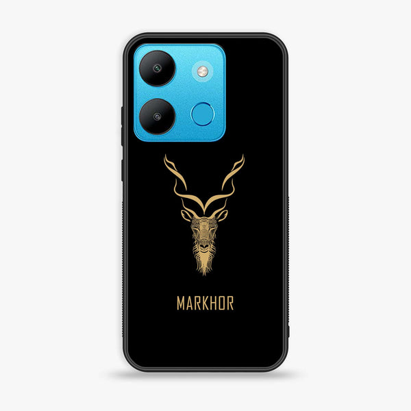 Infinix Smart 7 - Markhor Design 3 - Premium Printed Glass soft Bumper shock Proof Case CS-17548