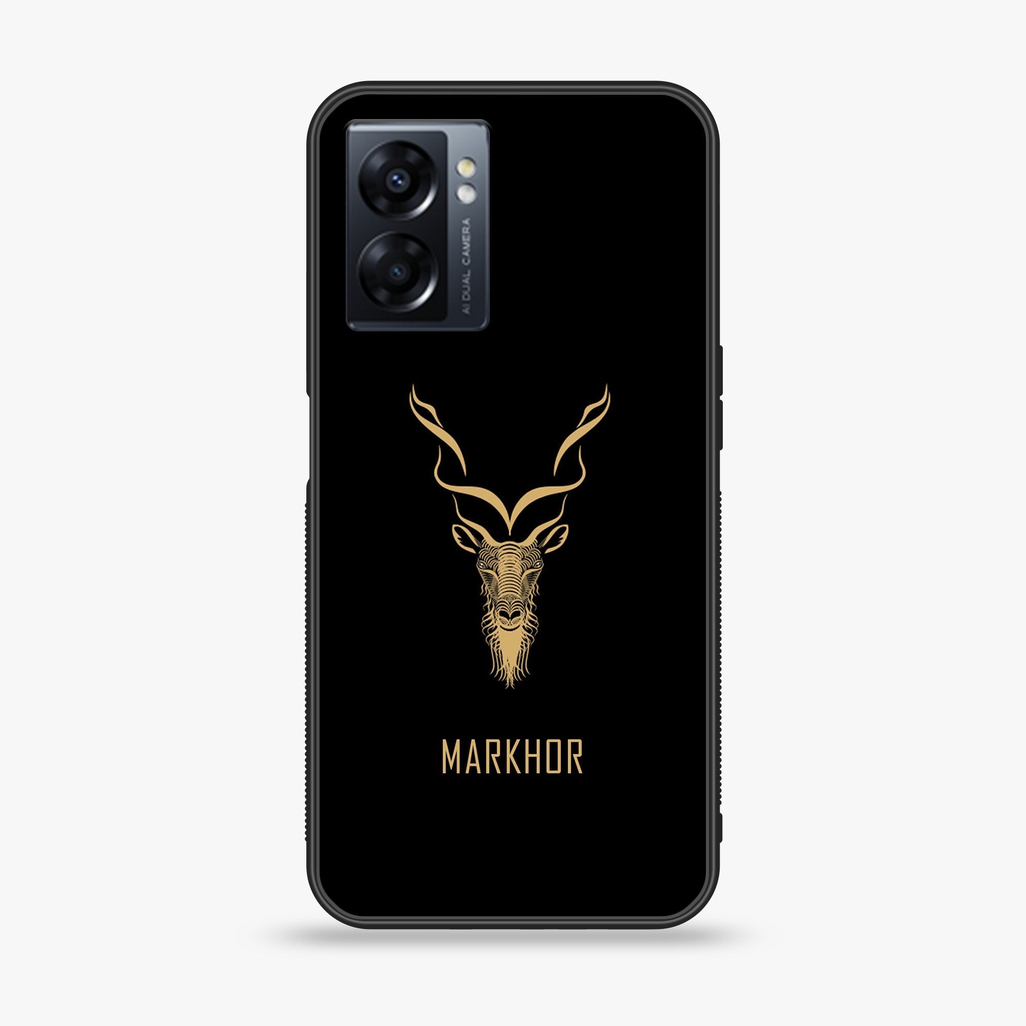 Oppo A77 4G - Markhor Series - Premium Metal Printed soft Bumper shock Proof Case