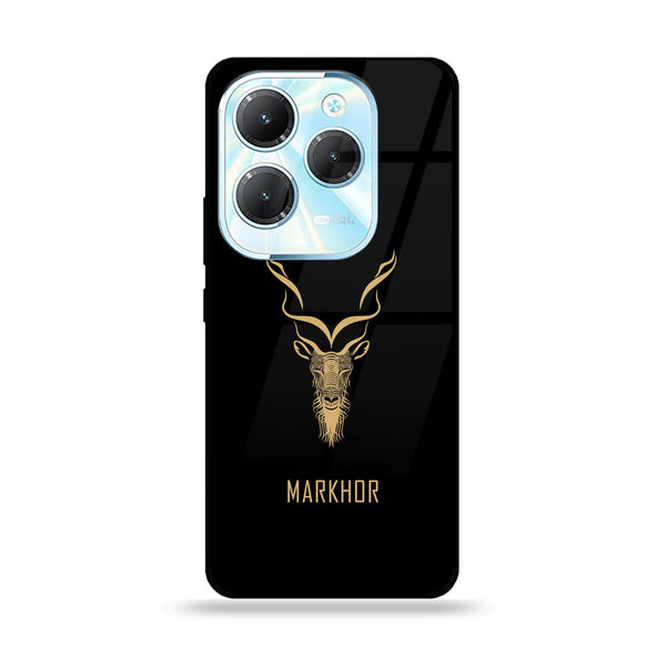 Infinix Hot 40 Pro / Hot 40  - Markhor Design 3 - Premium Metal Printed soft Bumper Shock Proof Case CS-40595
