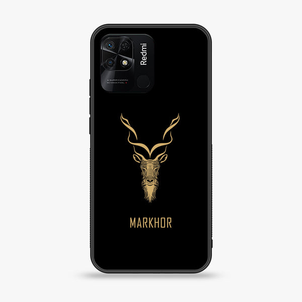 Xiaomi Redmi 10C - Markhor Design 3 - Premium Printed Glass soft Bumper shock Proof Case CS-20763