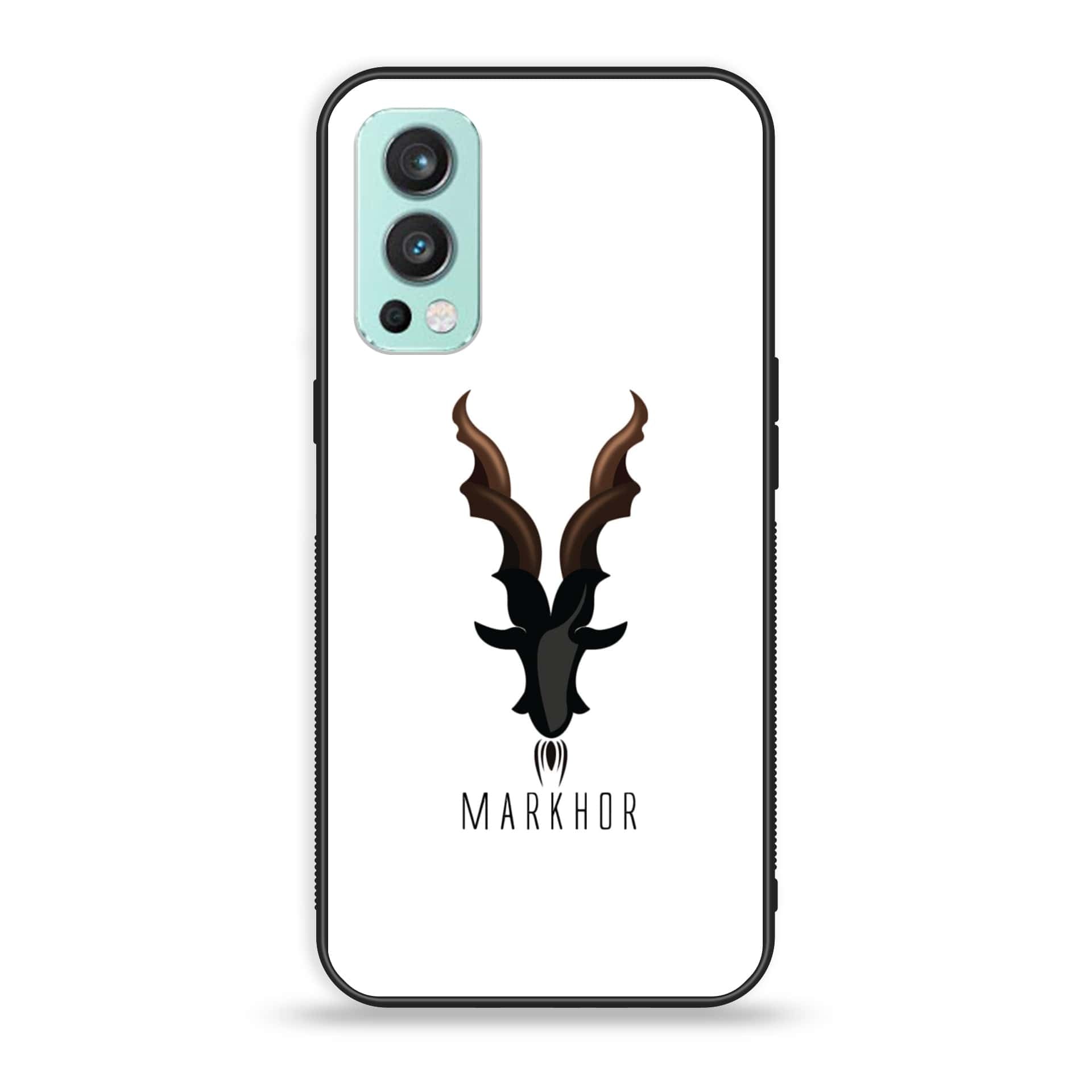 OnePlus Nord 2 5G - Markhor Series - Premium Printed Glass soft Bumper shock Proof Case