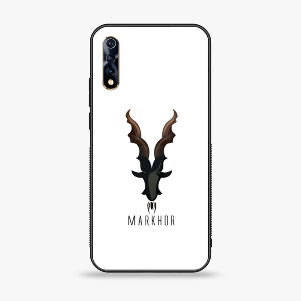 Vivo S1- Markhor Design 2 - Premium Printed Glass soft Bumper shock Proof Case CS-8411