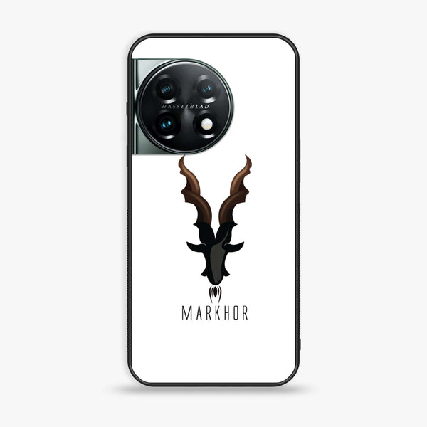 OnePlus 11 5G -Markhor Series- Premium Printed Glass soft Bumper shock Proof Case