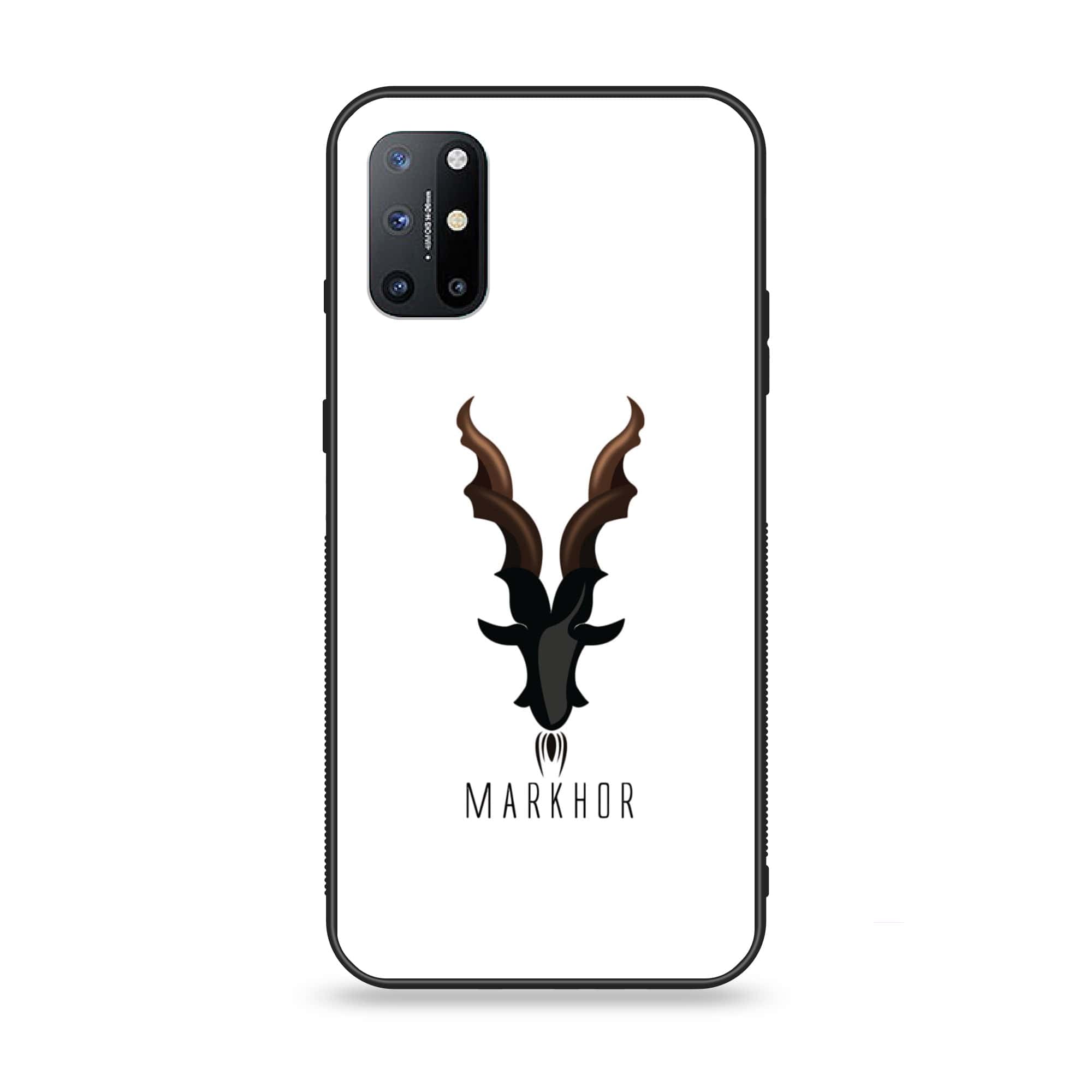 OnePlus 8T Markhor Series  Premium Printed Glass soft Bumper shock Proof Case