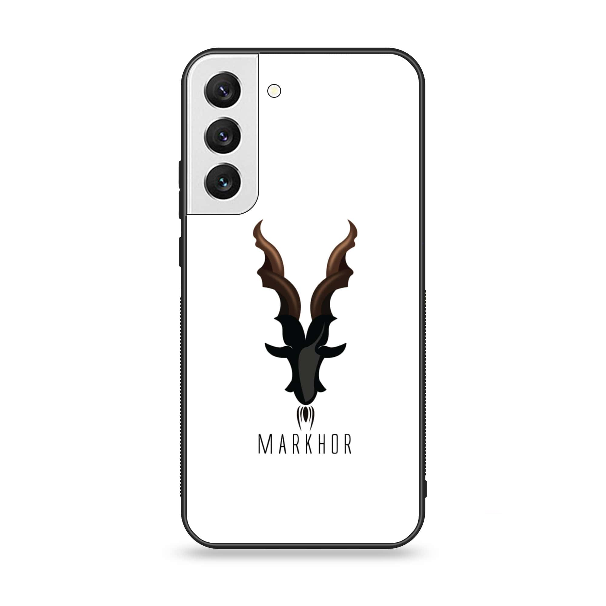 Samsung Galaxy S22 Plus - Markhor Series - Premium Printed Glass soft Bumper shock Proof Case