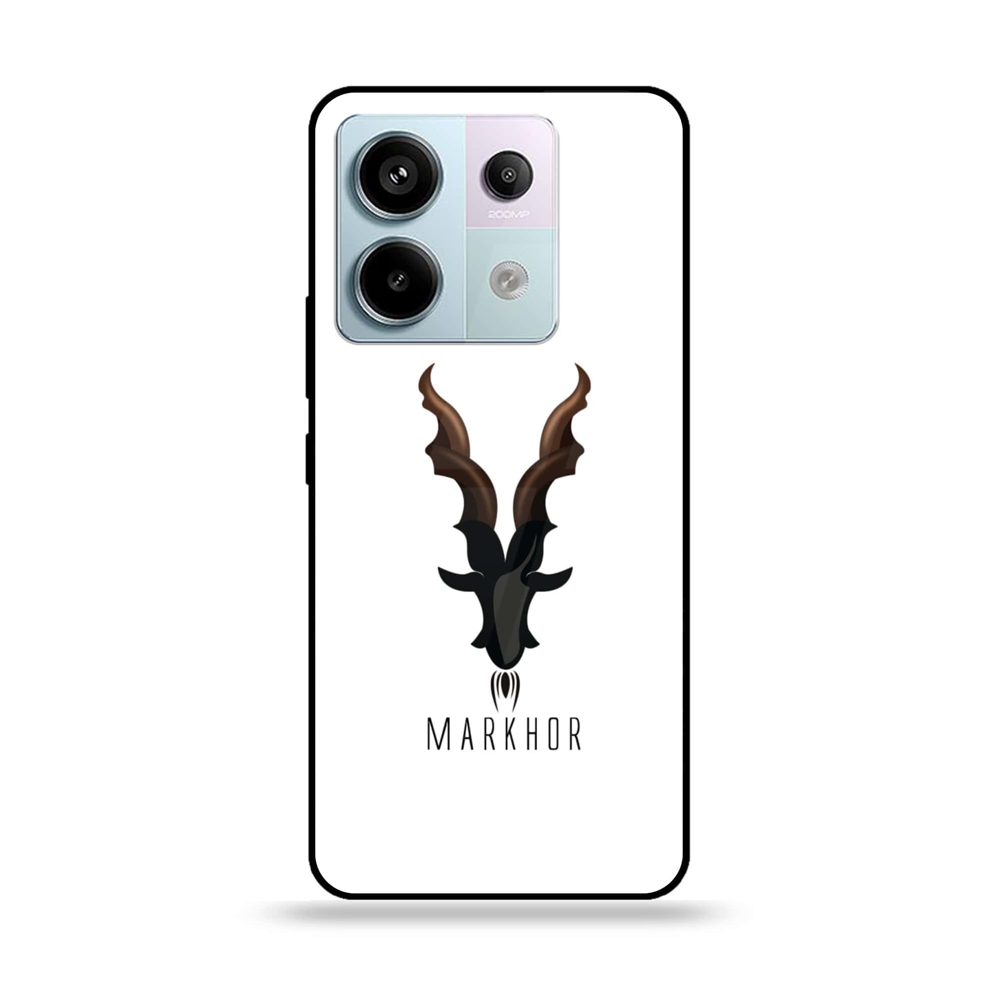 Redmi Note 13 - Markhor Series - Premium Metal Printed soft Bumper shock Proof Case