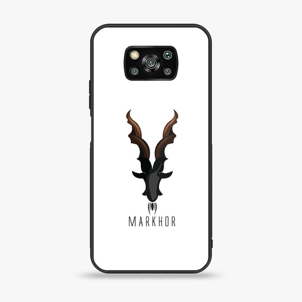 Xiaomi Poco X3 NFC - Markhor Series - Premium Printed Glass soft Bumper shock Proof Case
