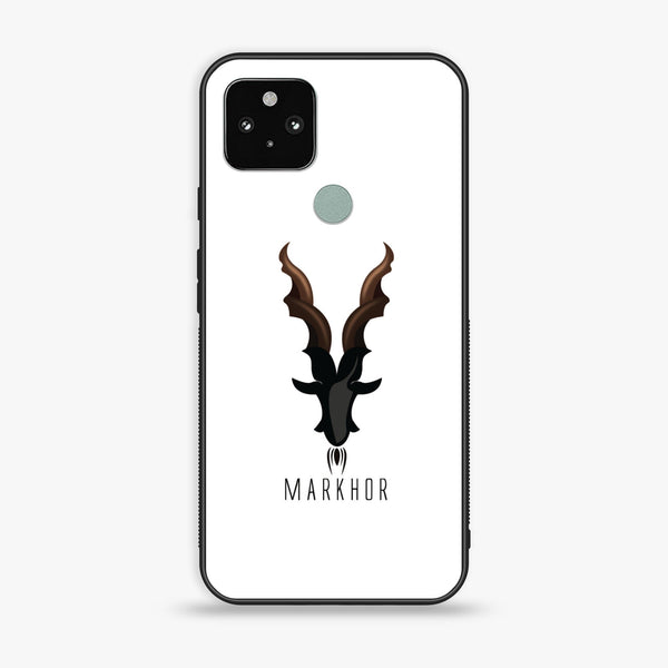Google Pixel 5a - Markhor series - Premium Metal Printed soft Bumper Shock Proof Case