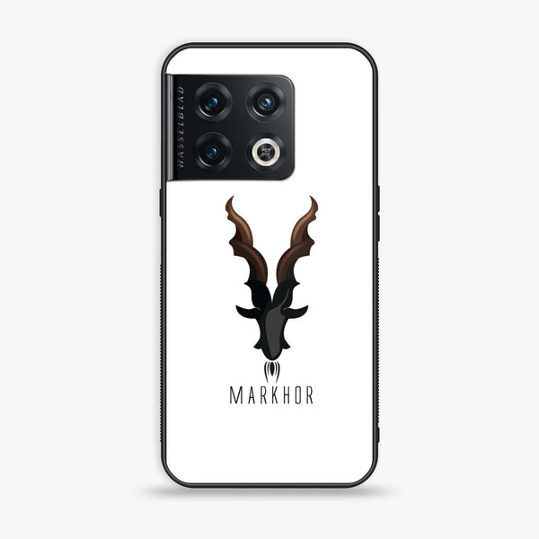 Oneplus 10 Pro 5G Markhor Design 2 Premium Printed Glass soft Bumper shock Proof Case CS-10713