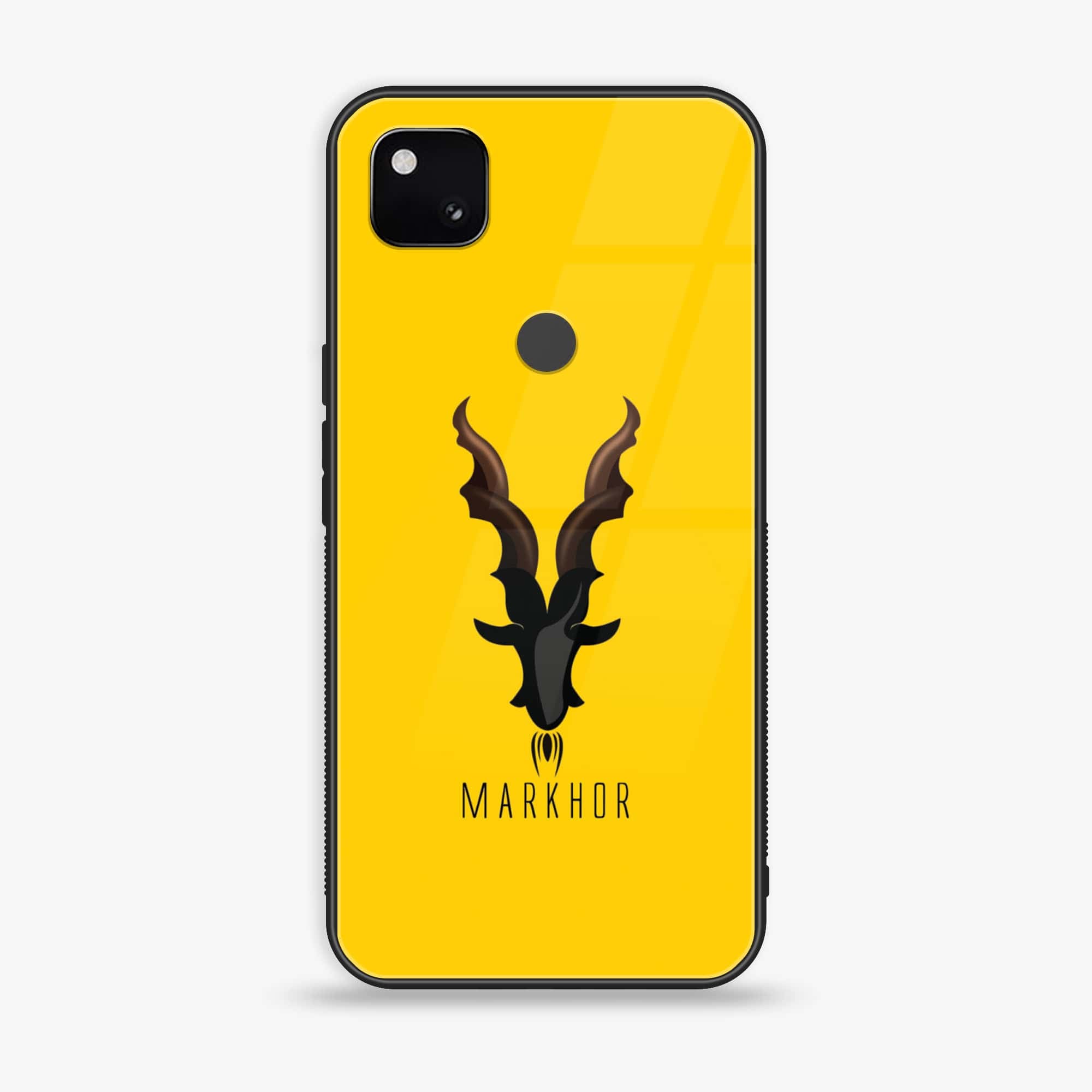 Google Pixel 4A 4G - Markhor Series - Premium Metal Printed soft Bumper Shock Proof Case