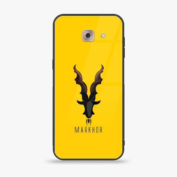 Samsung Galaxy J7 Max - Markhor Series - Premium Printed Glass soft Bumper shock Proof Case