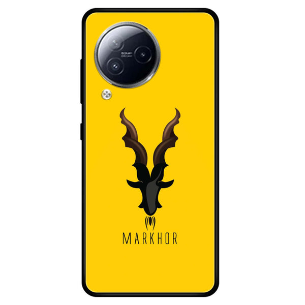 XIAOMI CIVI 3 - Markhor Series - Premium Printed Glass soft Bumper shock Proof Case