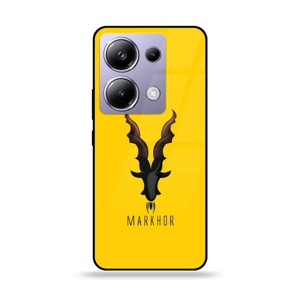 POCO M6 Pro - Markhor Series - Premium Printed Glass soft Bumper shock Proof Case