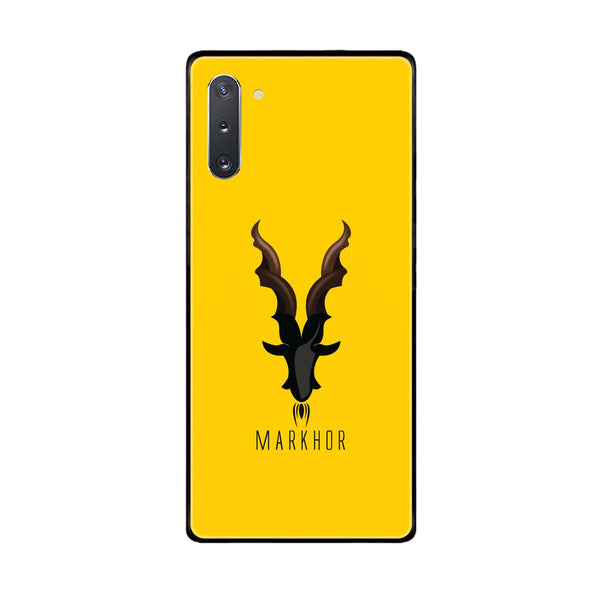Samsung Galaxy Note 10 Markhor Series Premium Printed Glass soft Bumper shock Proof Case