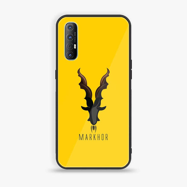 Oppo Reno 3 Pro 5g - Markhor Series - Premium Printed Glass soft Bumper shock Proof Case