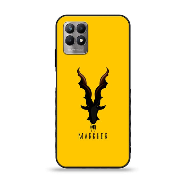 Realme 8i - Markhor Series - Premium Printed Glass soft Bumper shock Proof Case