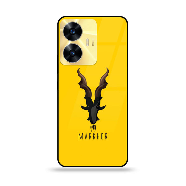 Realme C55 - Markhor Series - Premium Printed Glass soft Bumper shock Proof Case