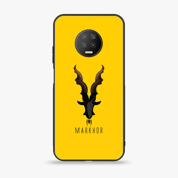 Infinix Note 7 - Markhor Design 1- Premium Metal  Printed soft Bumper shock Proof Case CS-28539