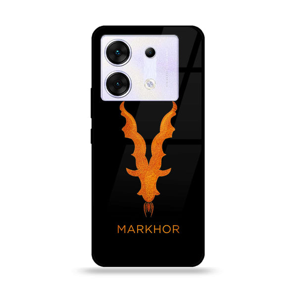 Infinix Zero 30 5G - Markhor Series Design 12  - Premium Printed Glass soft Bumper shock Proof Case  CS-19144