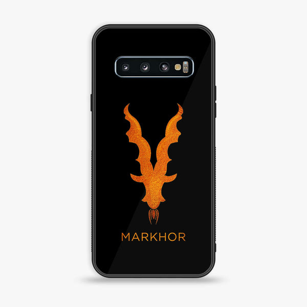 Samsung Galaxy S10 - Markhor Design 12 - Premium Printed Glass soft Bumper shock Proof Case CS-20712