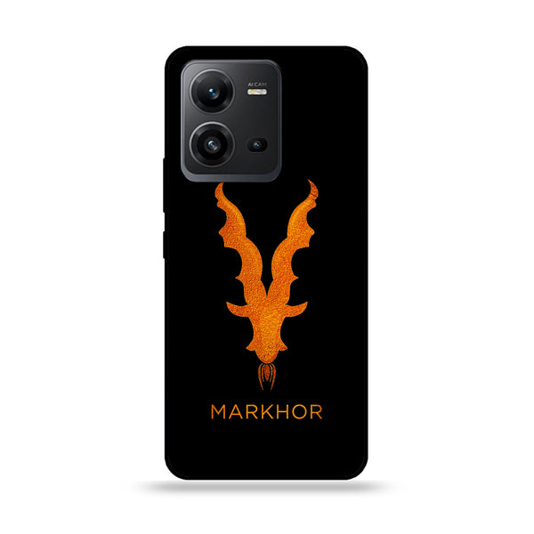 Vivo V25 5G  - Markhor Design 12 - Premium Printed Glass soft Bumper shock Proof Case CS-8791 CS-19231