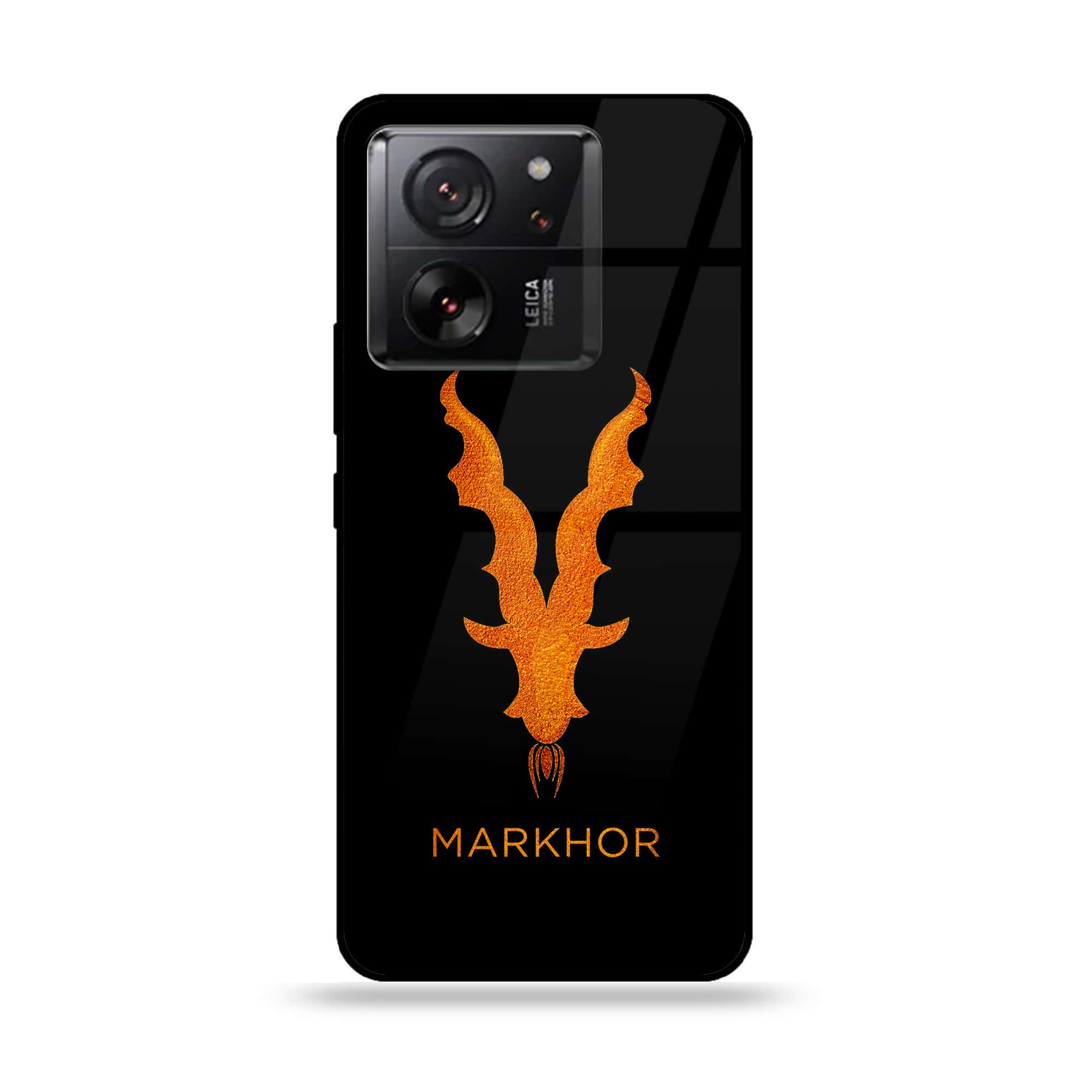 Xiaomi 13T - Markhor Series - Premium Printed Glass soft Bumper shock Proof Case