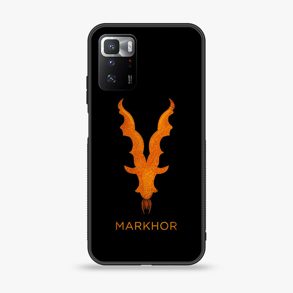 Xiaomi Poco X3 GT / Redmi Note 10 Pro 5G - Markhor Design 12 Premium Printed Glass soft Bumper shock Proof Case