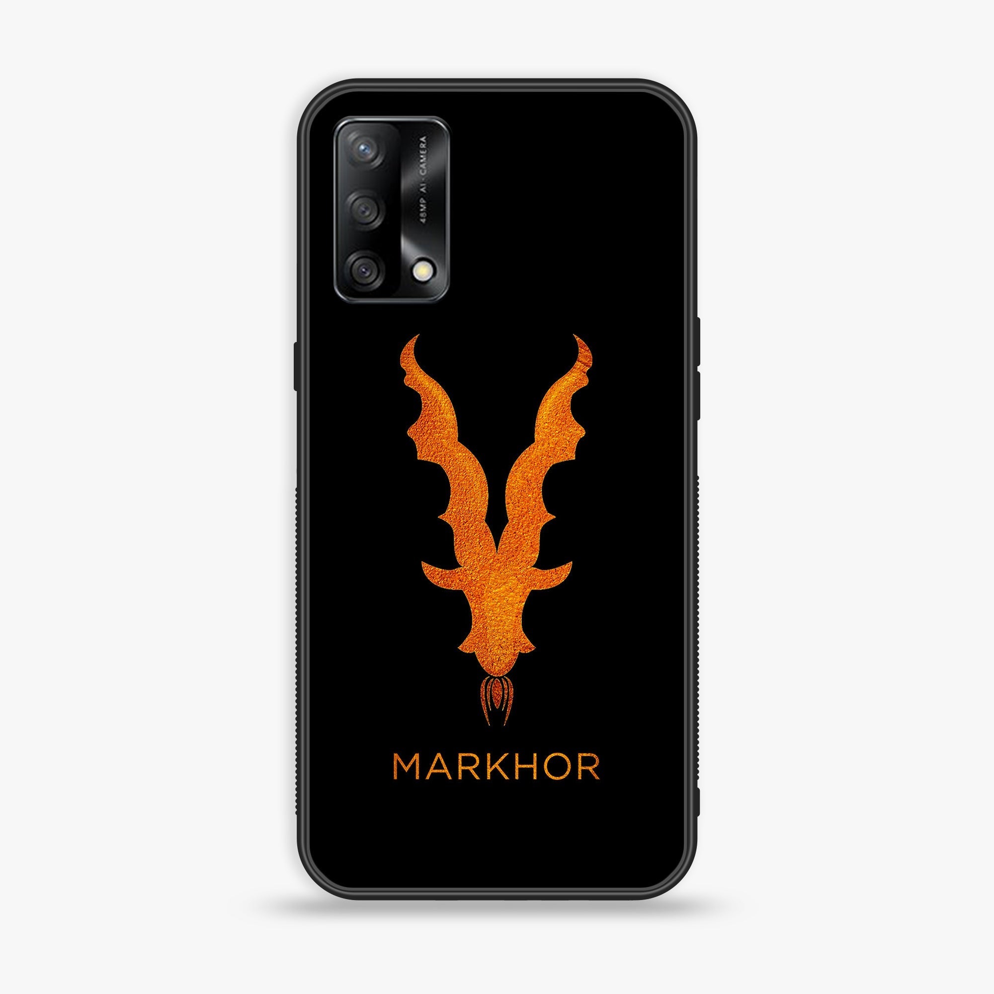 Oppo F19s  - Markhor Series - Premium Metal Printed soft Bumper shock Proof Case