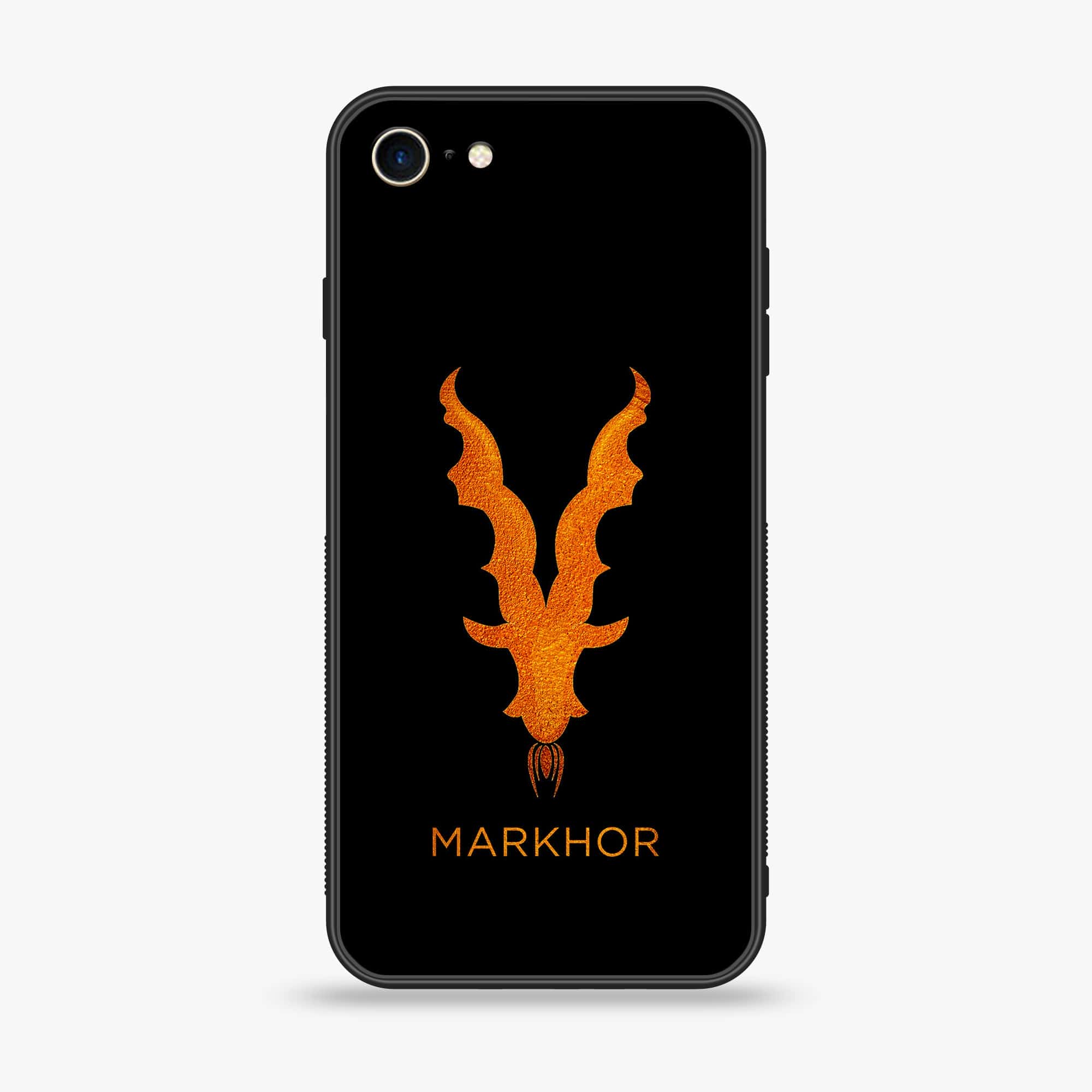 iPhone 6 - Markhor  Series - Premium Printed Glass soft Bumper shock Proof Case