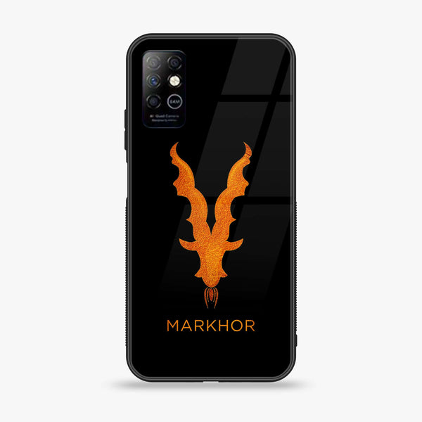 Infinix Note 8 - Markhor Design 12 - Premium Printed Glass soft Bumper shock Proof Case