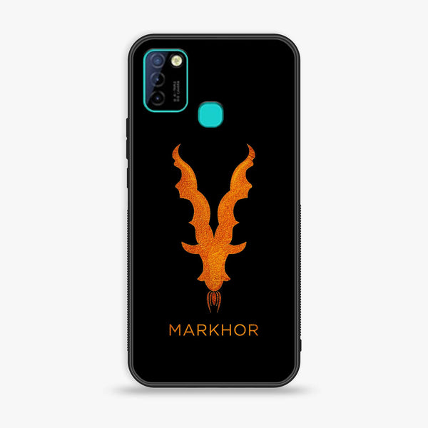 Infinix Hot 10 Lite  Markhore series Design 10  Premium Printed Glass soft Bumper shock Proof Case CS-21227