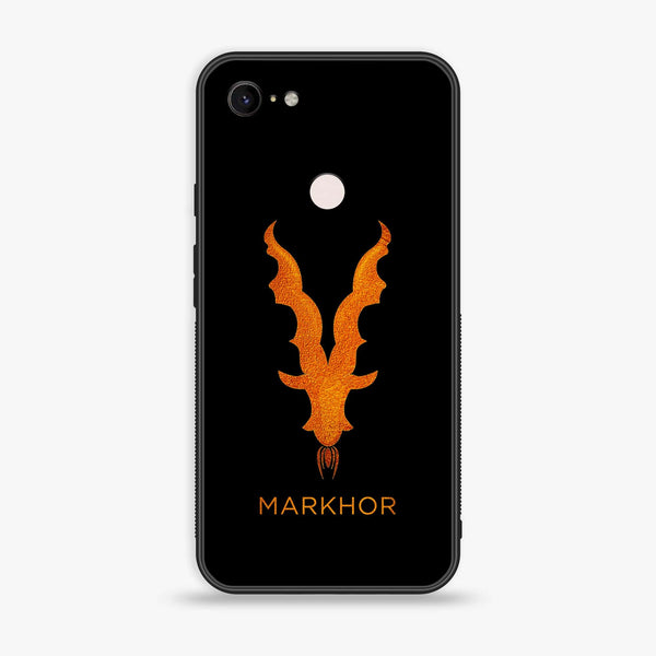 Google Pixel 3 XL- Markhor Design 12 - Premium Printed Glass soft Bumper shock Proof Case CS-19245