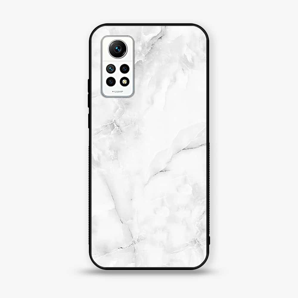 Xiaomi Redmi Note 12 Pro - White Marble Series - Premium Printed Glass soft Bumper shock Proof Case